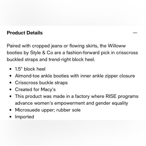 Style & Co Willoww Booties - Picture 9 of 9